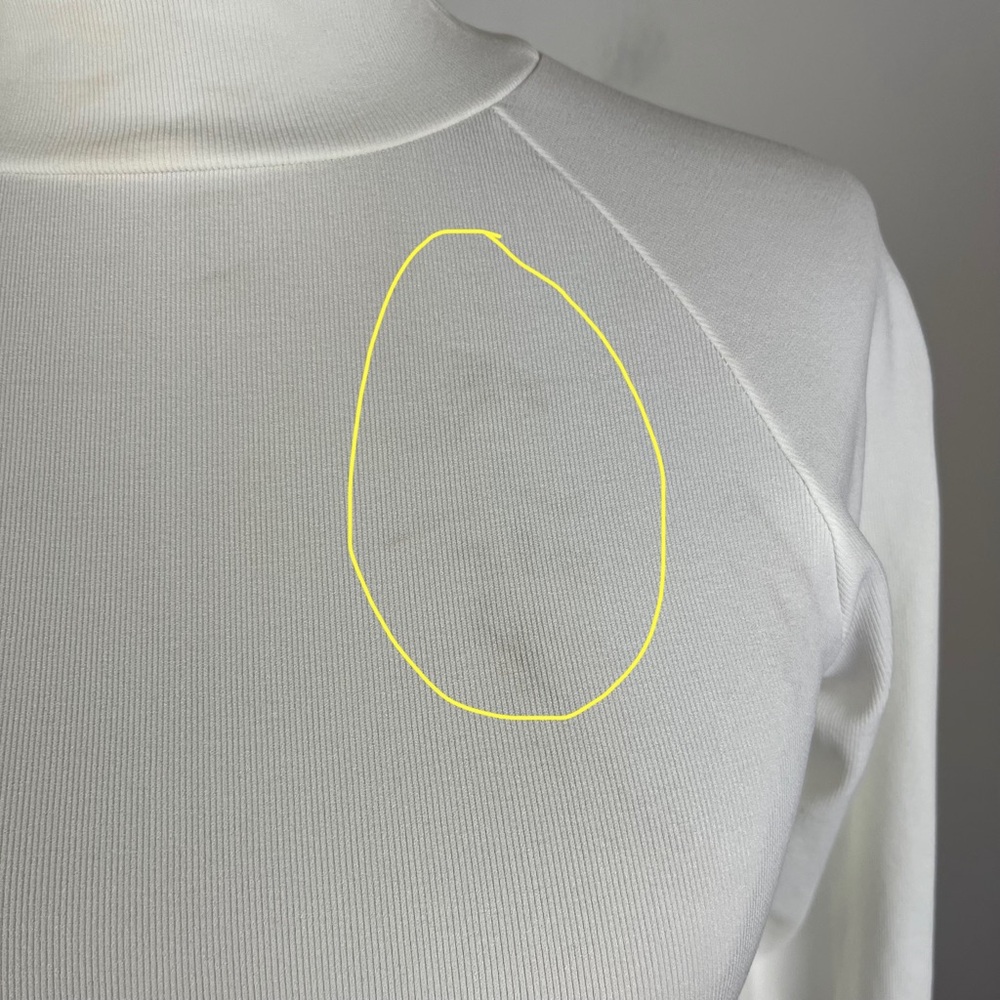 Free People White Mock Neck Open Back Top - Picture 5 of 8